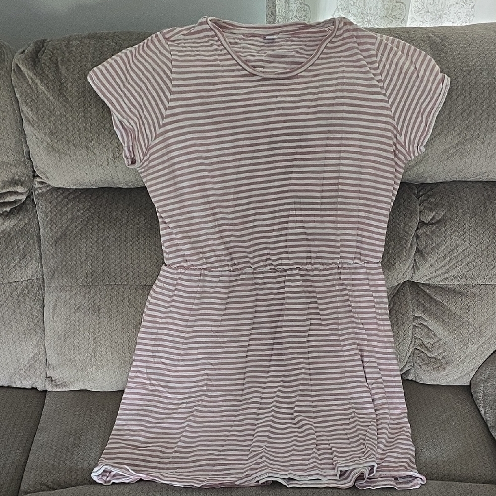 Old Navy Pink and White Striped Top